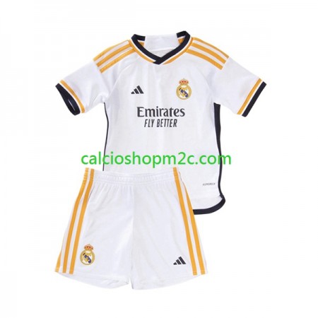 Real Madrid Bambino Maglia Prima 2023/2024 Manica Corta